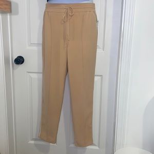 Nine West Slim Fit Peach/ Tan Striped Suit Pants Size 12